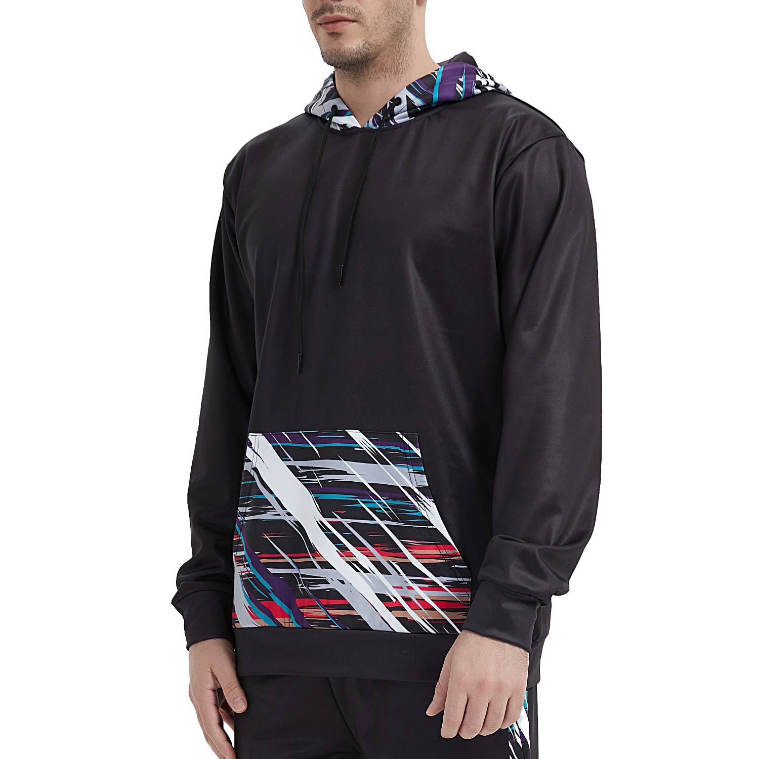 Youth 310 GSM Interlock Fleece Sublimation Pullover Hoodies w/  Kangaroo Pocket 4
