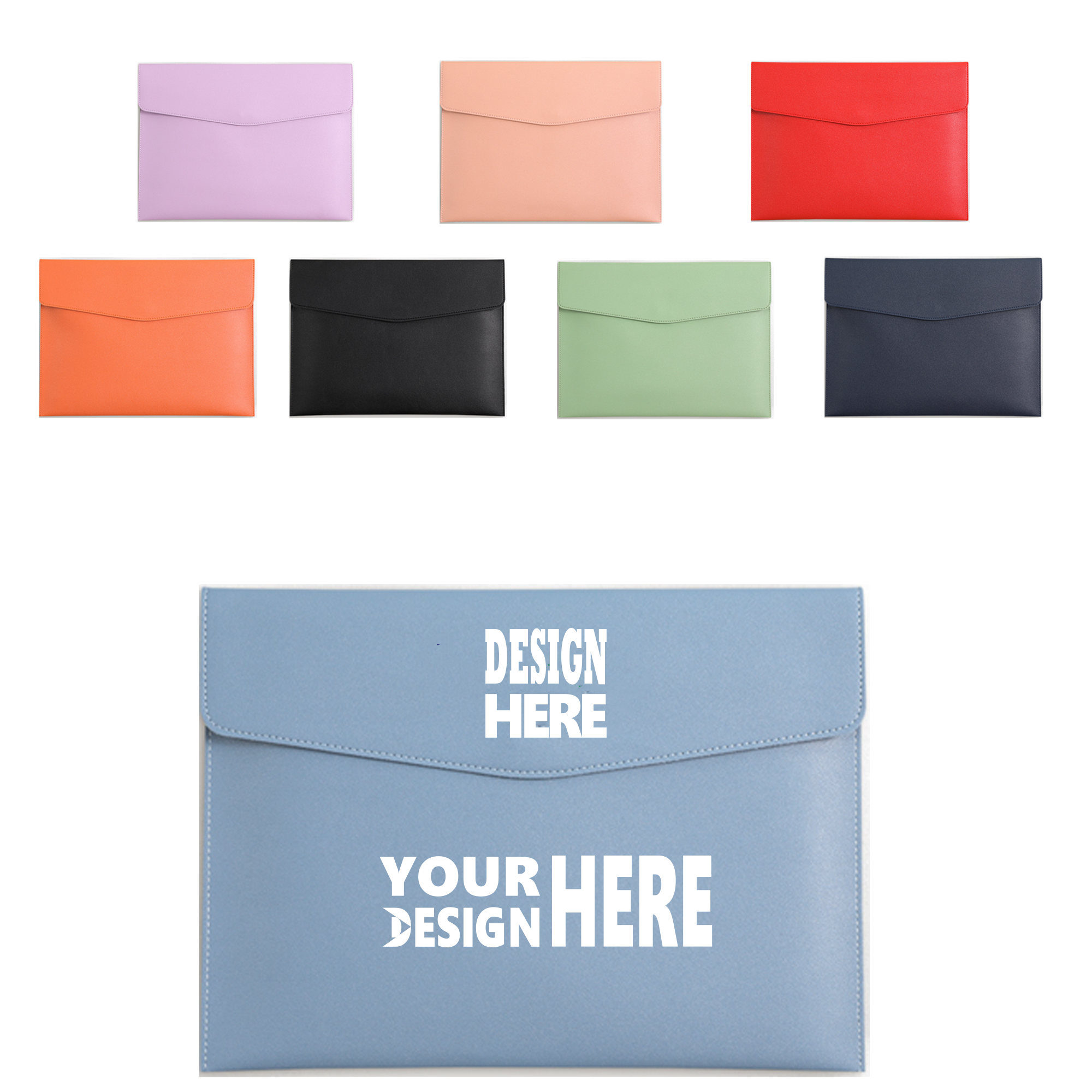 A4 Solid-Color Document Pouch 2