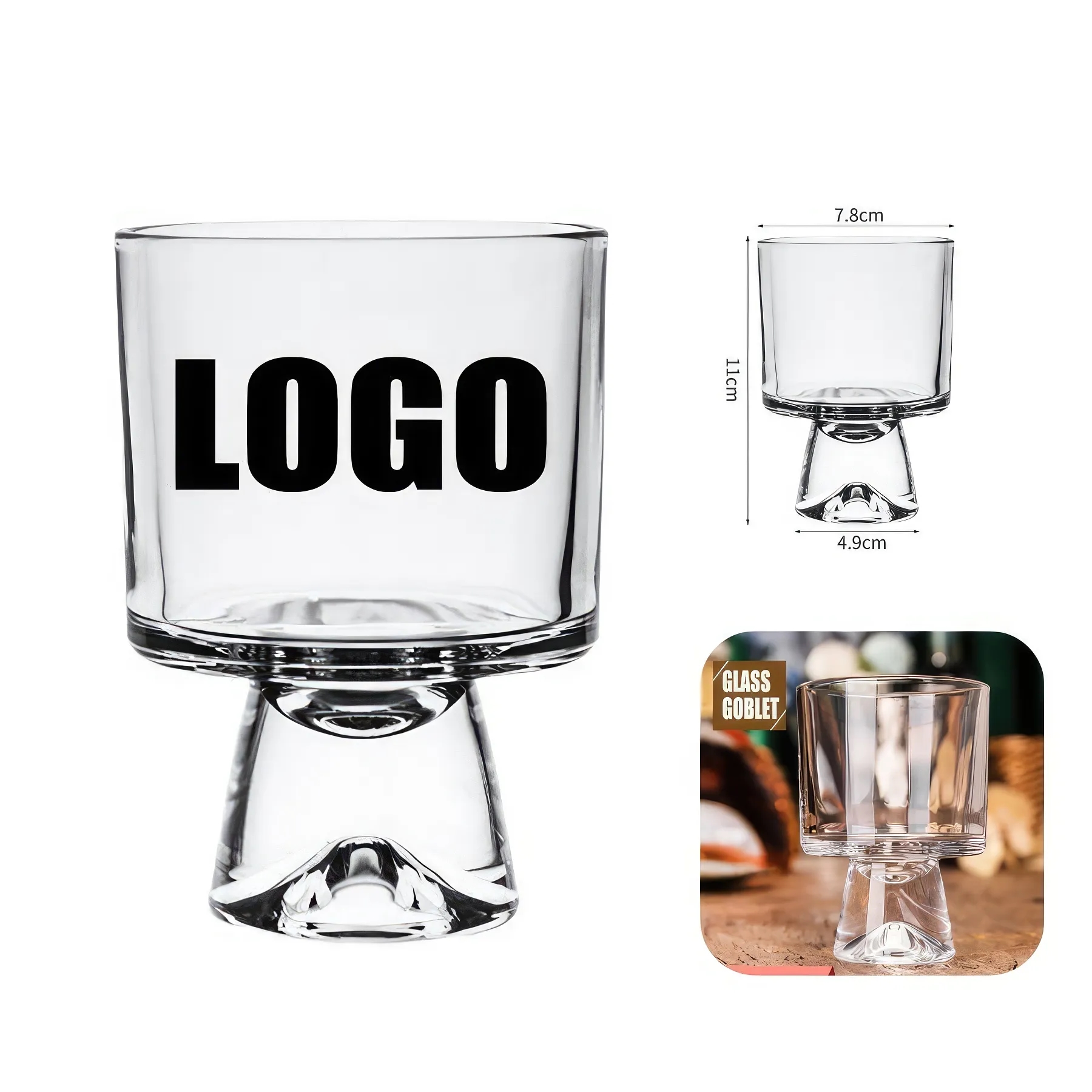 7.4oz Glass Wine Champagne Gift Drinking Goblet Cup 1