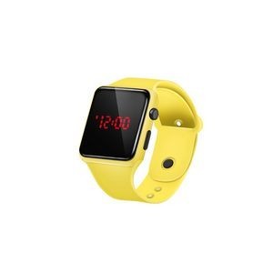 Sports Watch With Red Digital Square Dial Adjustable Band Detachable Design 12