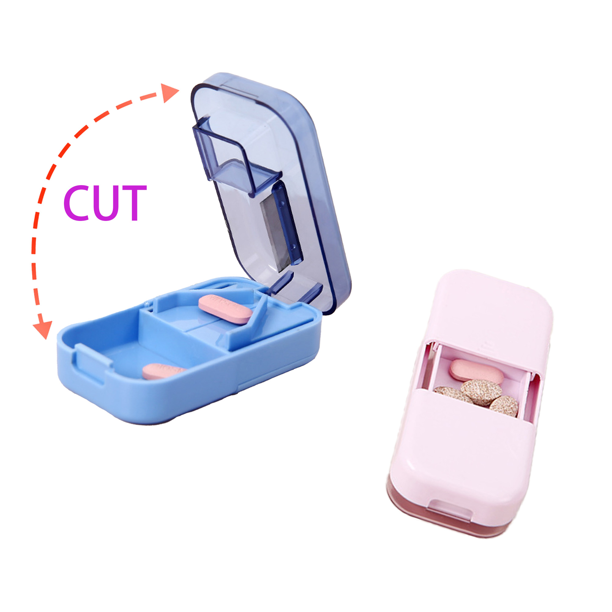 Portable PP Pill Cutter and Divider Box 4