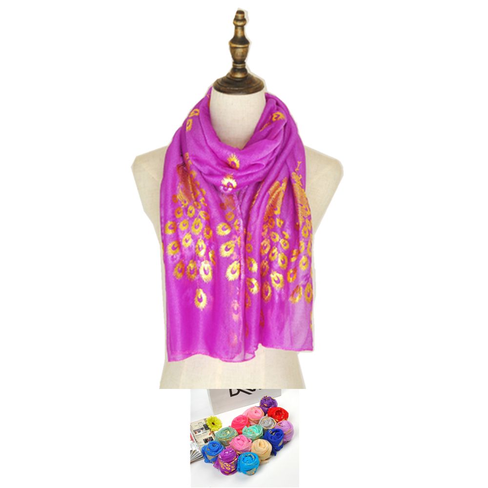Women's Long Silk Scarf Silk Shawl 3