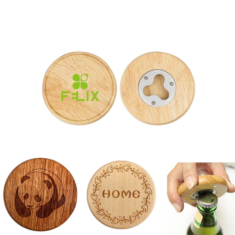 Wood Coaster Bottle Opener 2