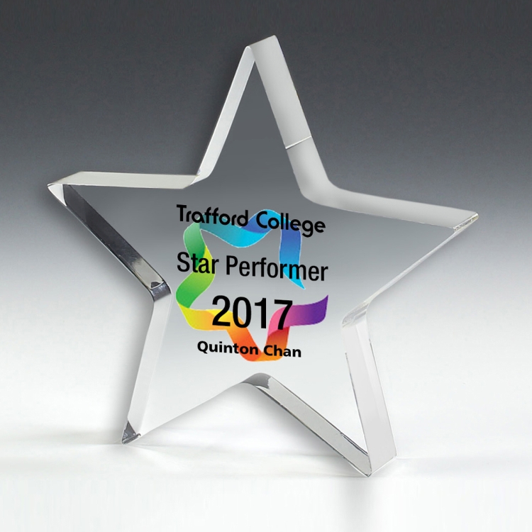 PhotoImage® Star Paperweight - 5" x 5" x 3/4" 3
