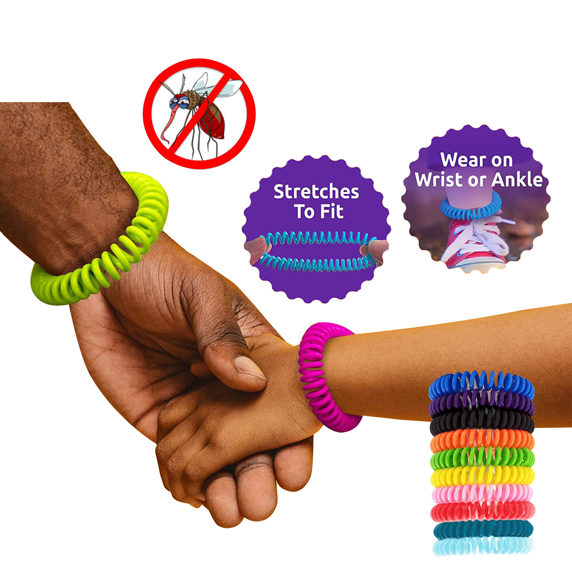 Mosquito Repellent Bracelets with Individually Wrapped 1