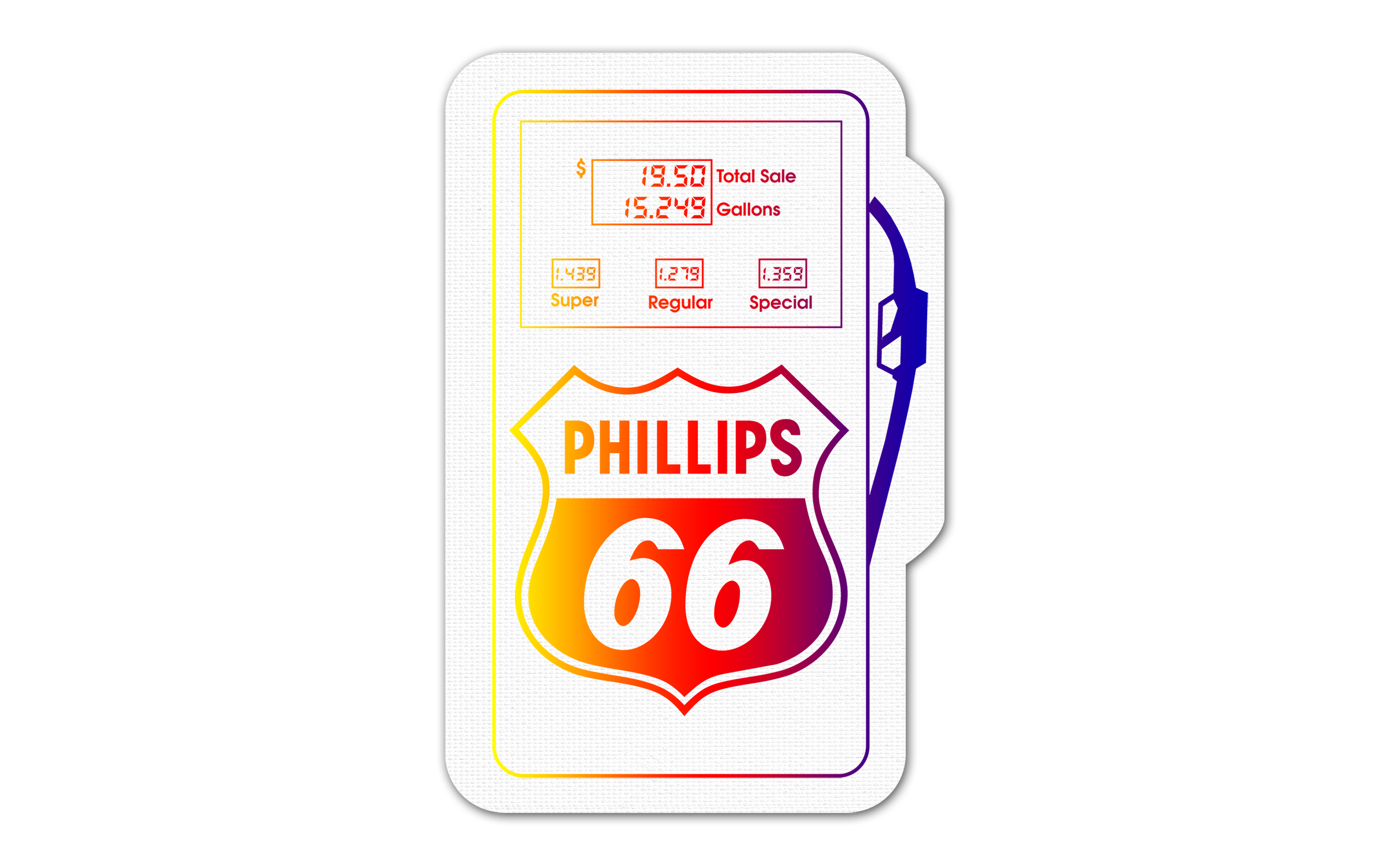 Gas Pump Vinyl Jar Opener 74