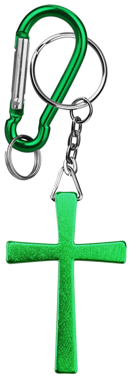 Cross shape key chain with Carabiner 2
