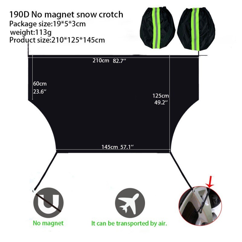 Snow Shield Magnetic Windshield Cover 1