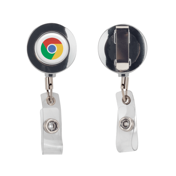 Metal Retractable Badge Reel with Belt Clip 1