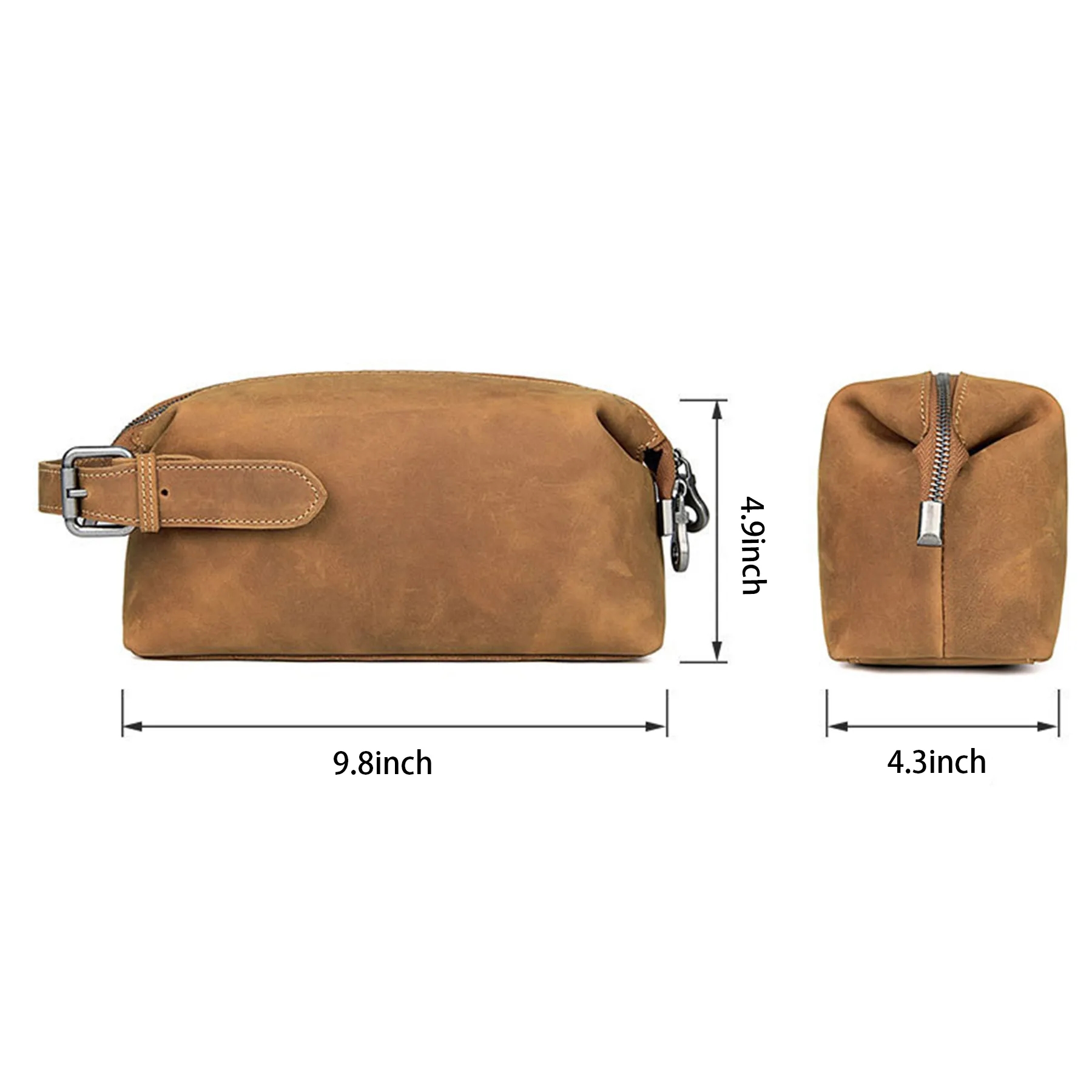 Leather Wearable Cosmetic bag 3