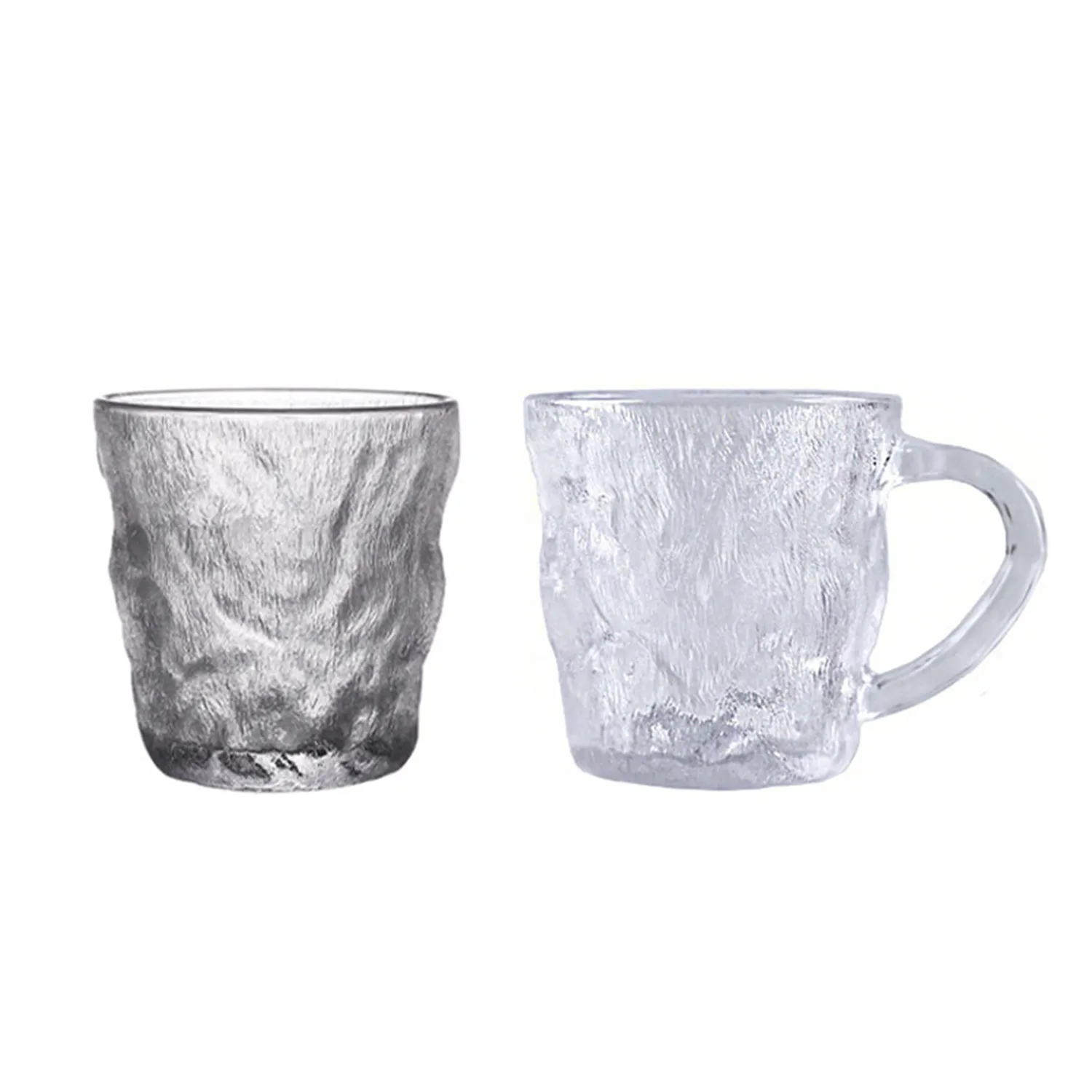 10Oz Glacier Pattern Glass Cup 2