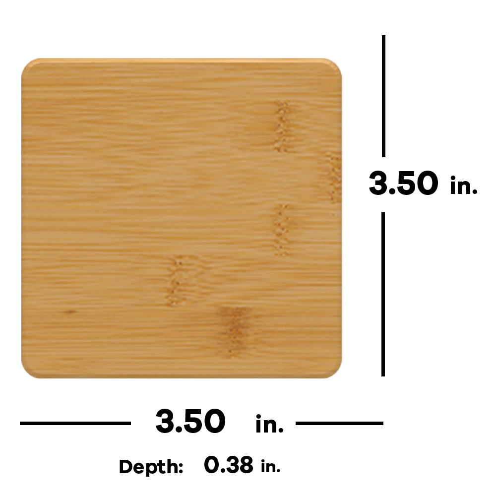Square Bamboo Coaster 4