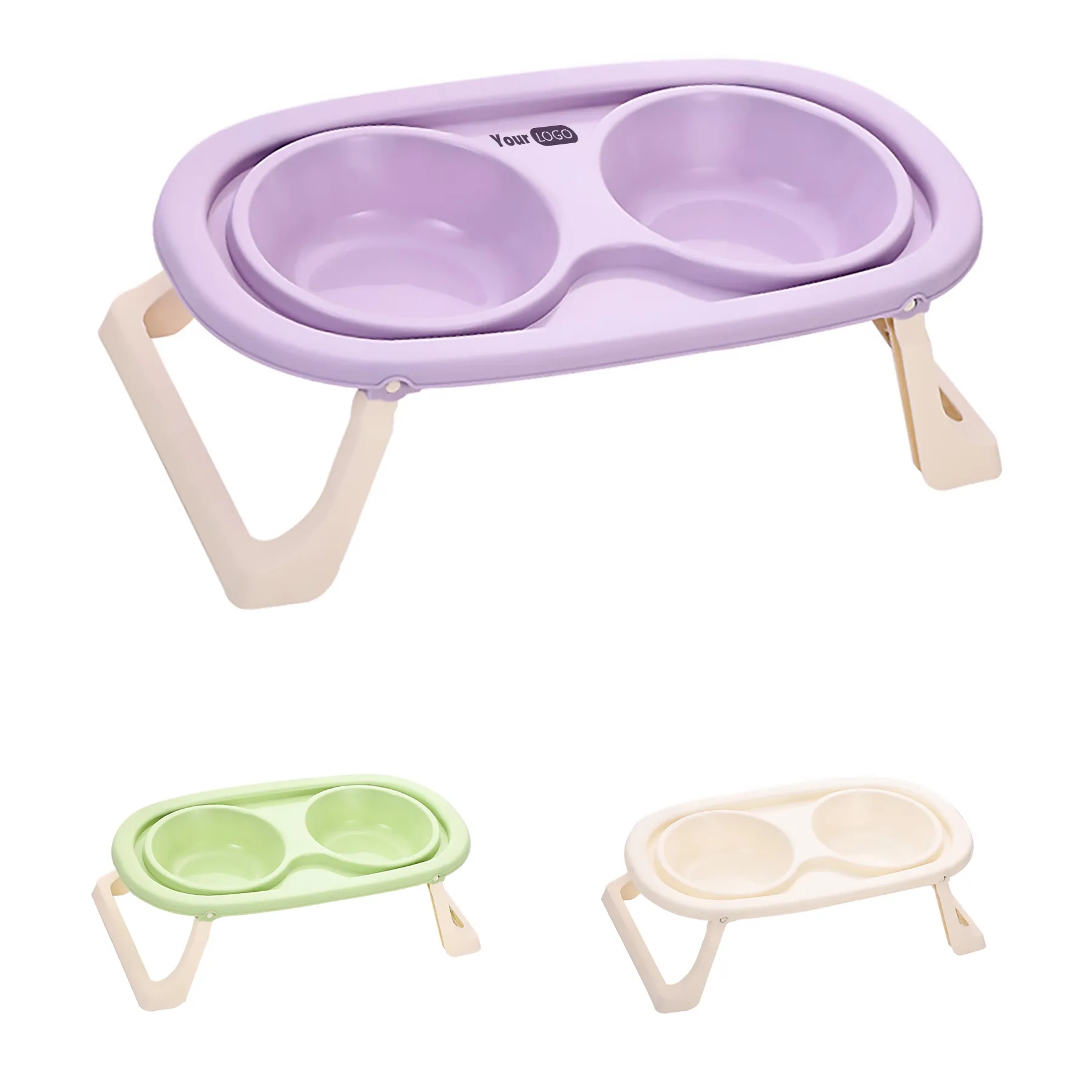 Polypropylene Cute Leak Proof Pet Bowl 2