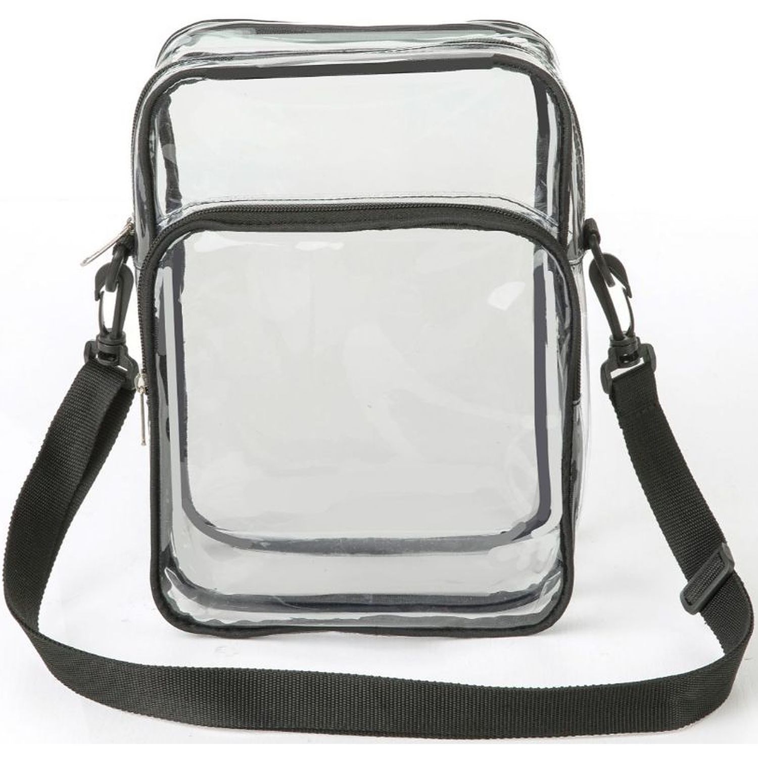 Clear PVC Crossbody Messenger Shoulder Bag with Adjustable Strap 8