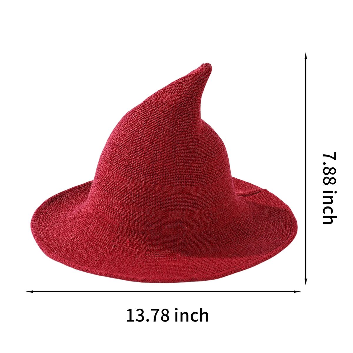 Breathable Knitted Witch Hat for Costumes 3