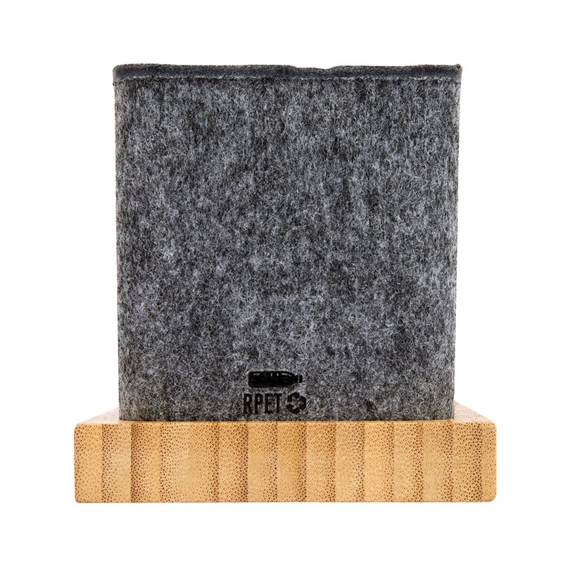 Renton Recycled Felt and Bamboo Pen/Device/Card Holder 15