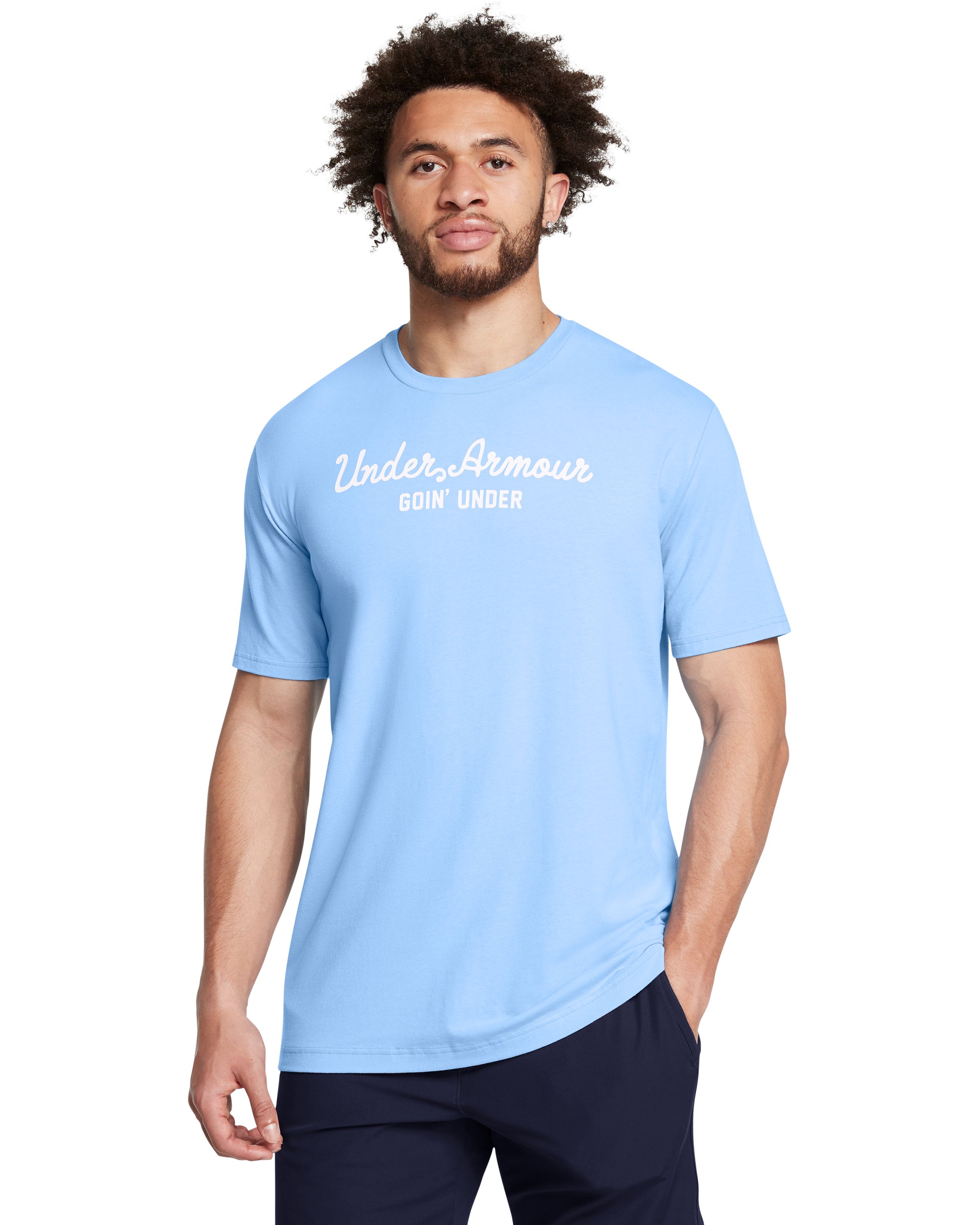 UA Golf Script Wordmark Men's Short Sleeve 1