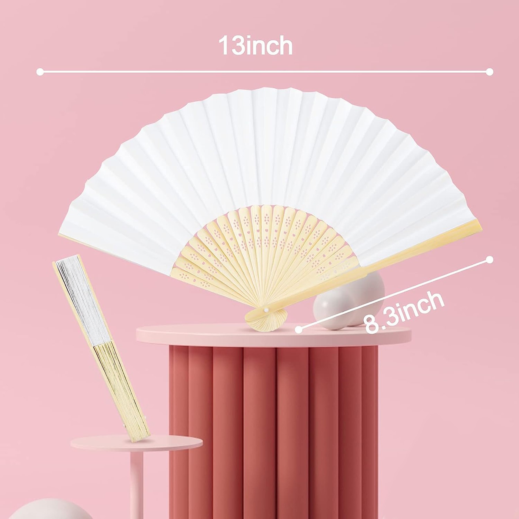 Foldable Bamboo Fans 1
