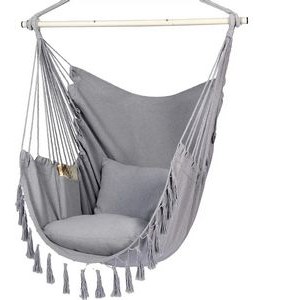 Home Macrame Hanging Hammock Chair 3