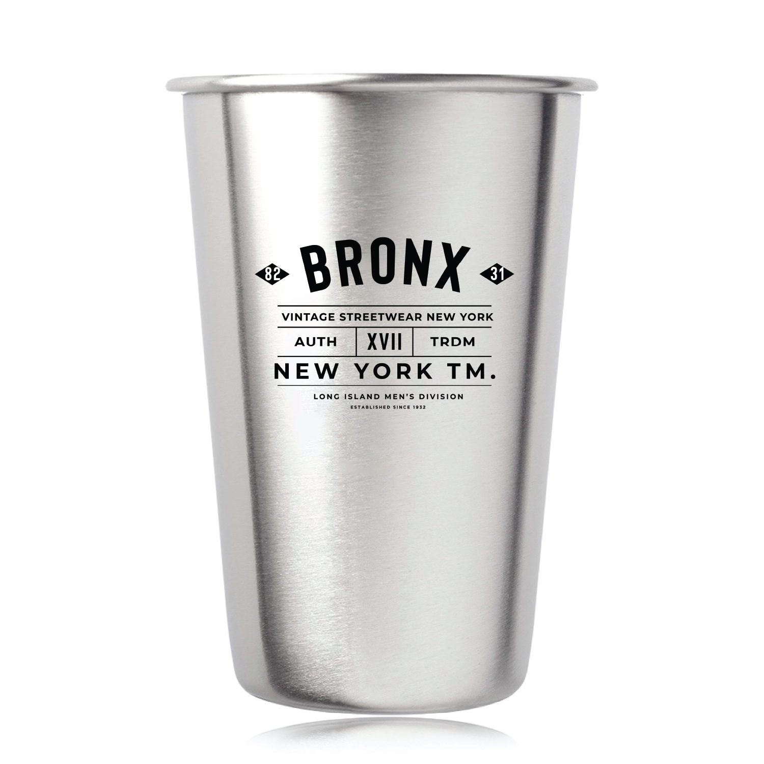 16 oz. Stainless Steel Mixing Glass (1 Color Imprint) 2