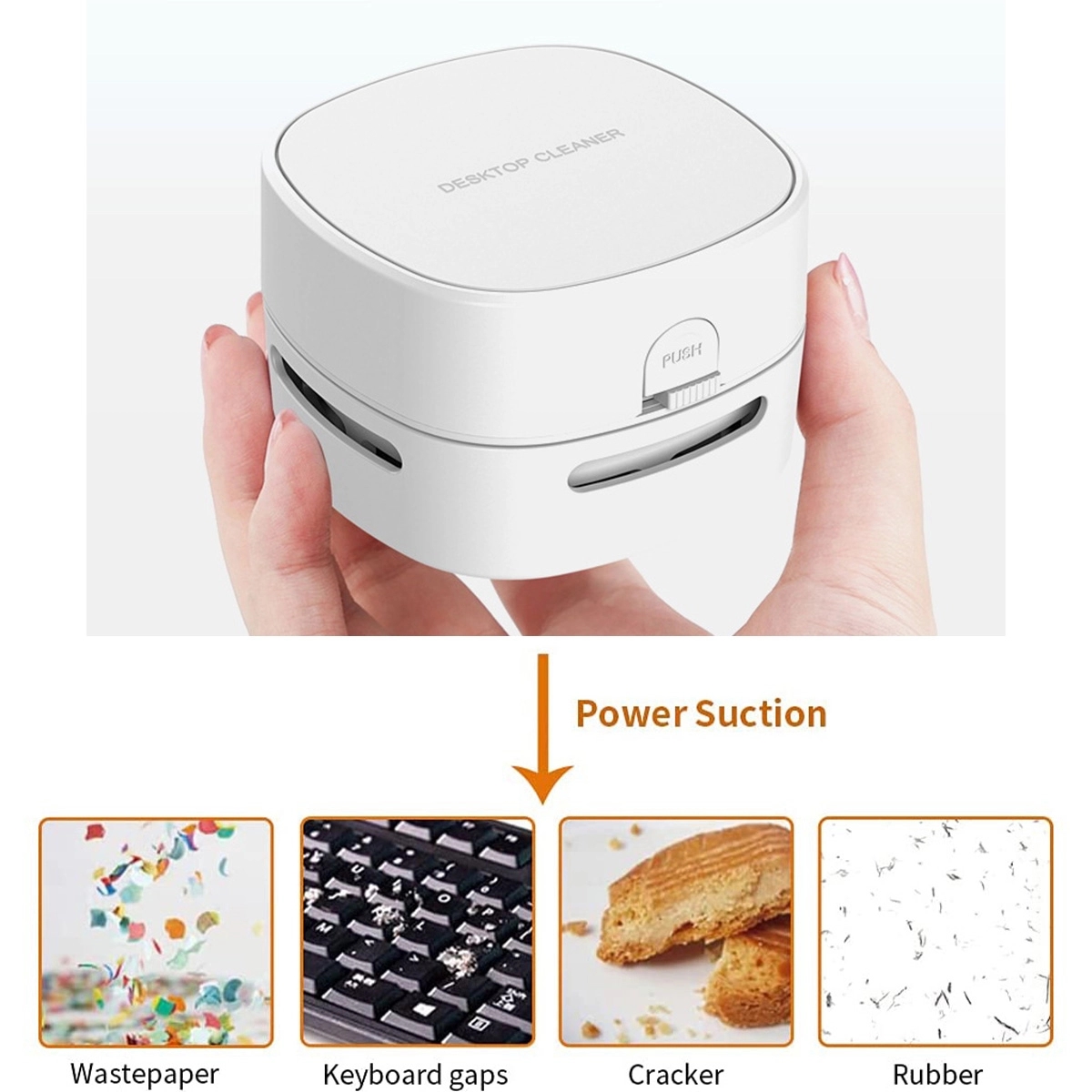Portable Mini Desktop Vacuum Cleaner Debris Sweeper 1