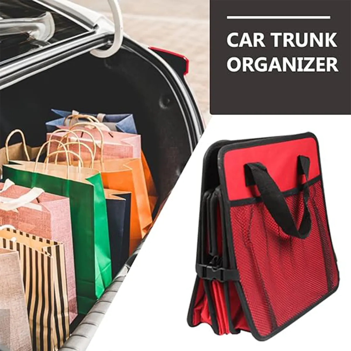Multifunctional large capacity Retractable Bag Car Organizer 6