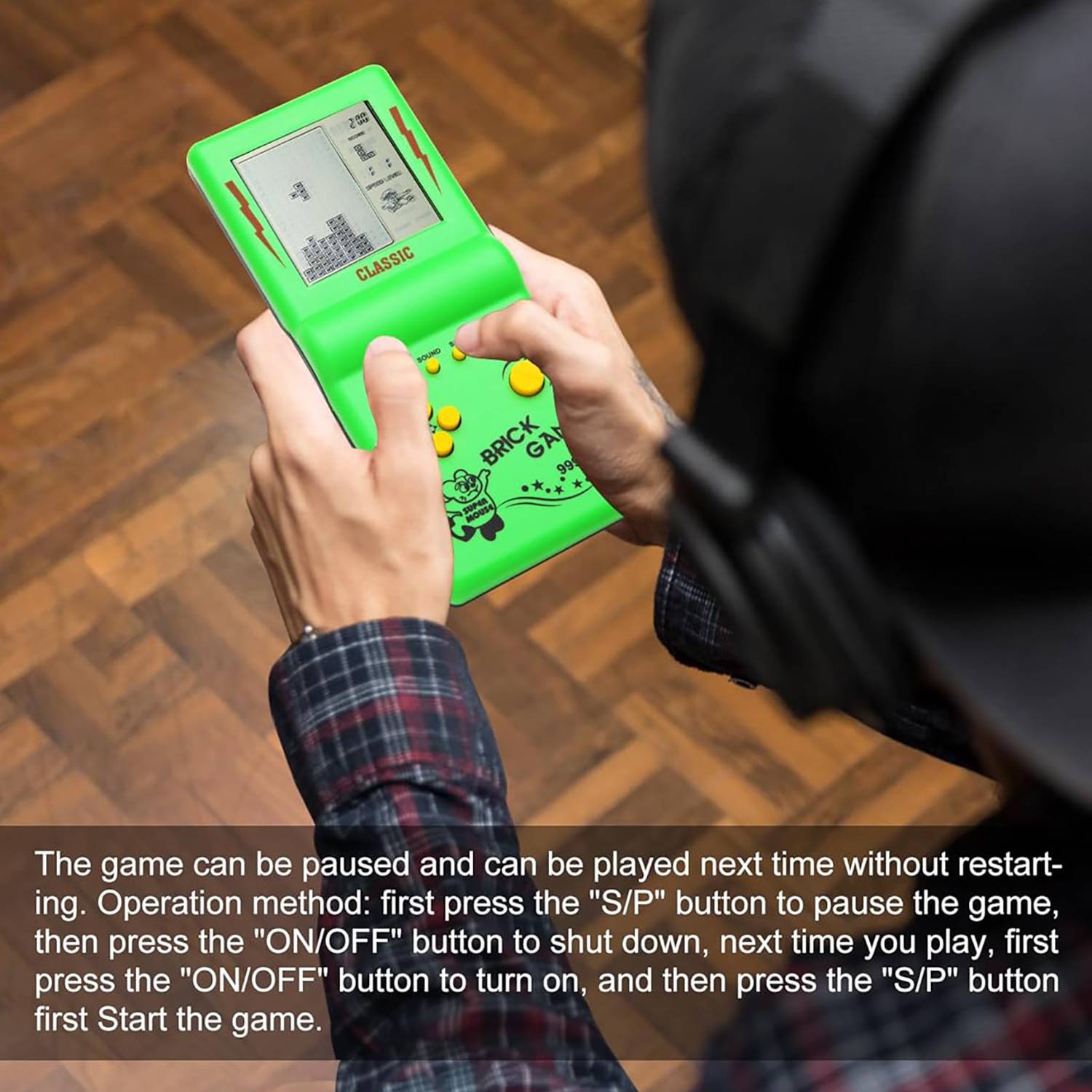 3.5-Inch Large Screen Puzzle Block Game Console 4