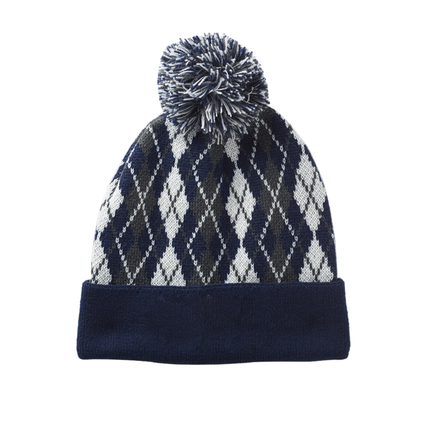 Diamond Style Weave Pompom Beanie 4