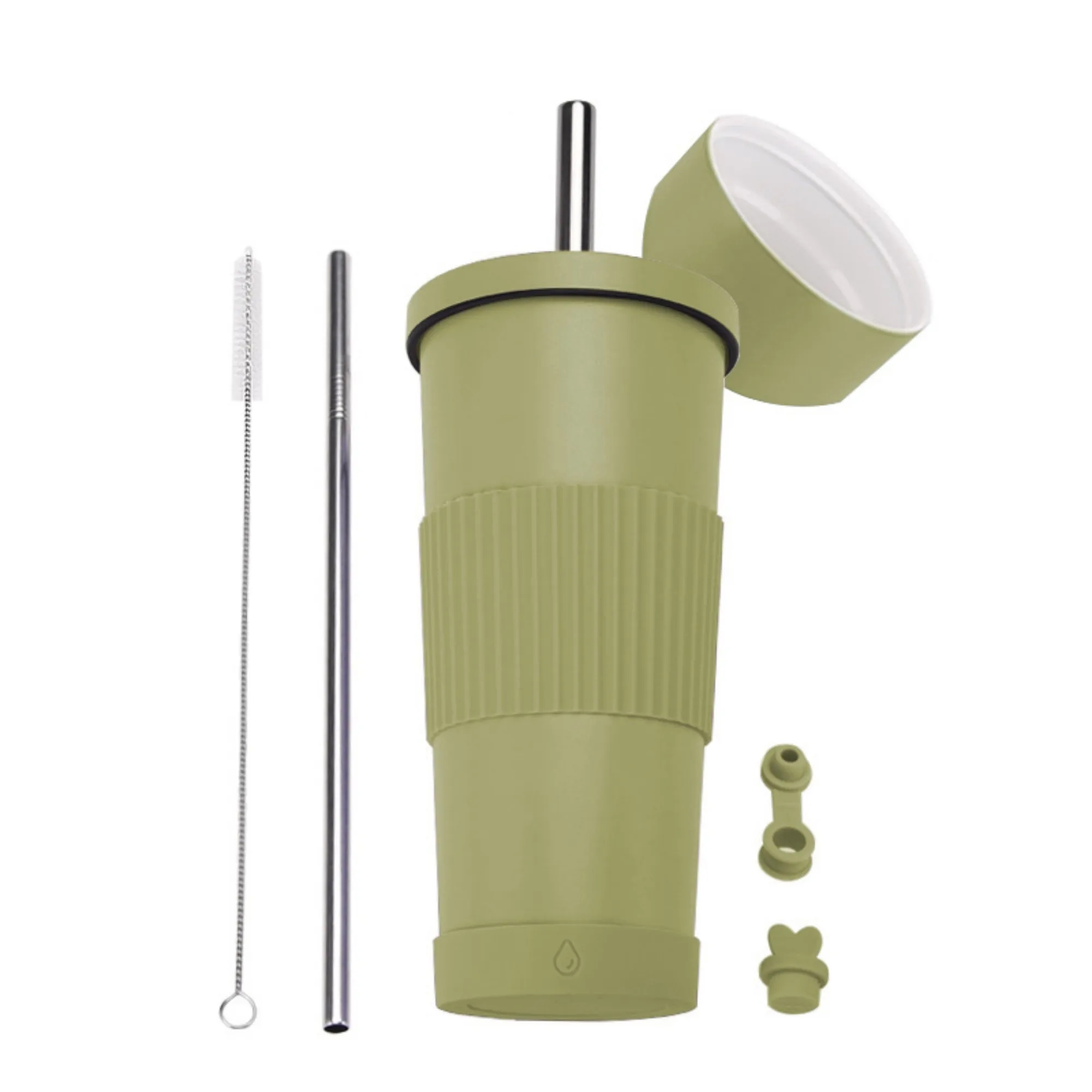 24oz Stainless Steel Straw Cup With Ceramic Inner Liner 19
