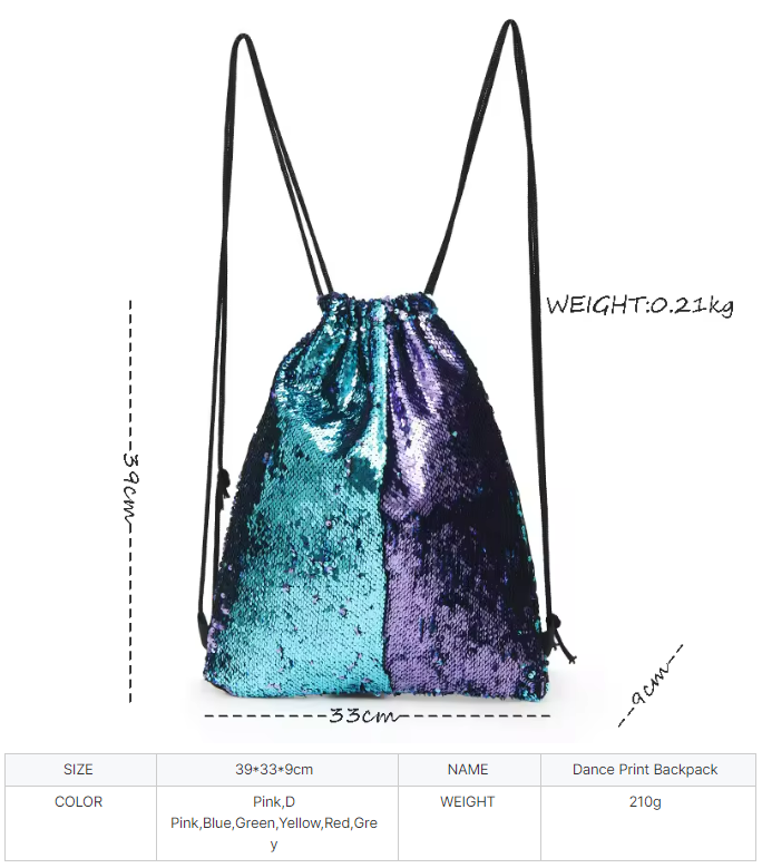 Sequin Drawstring Bags 4