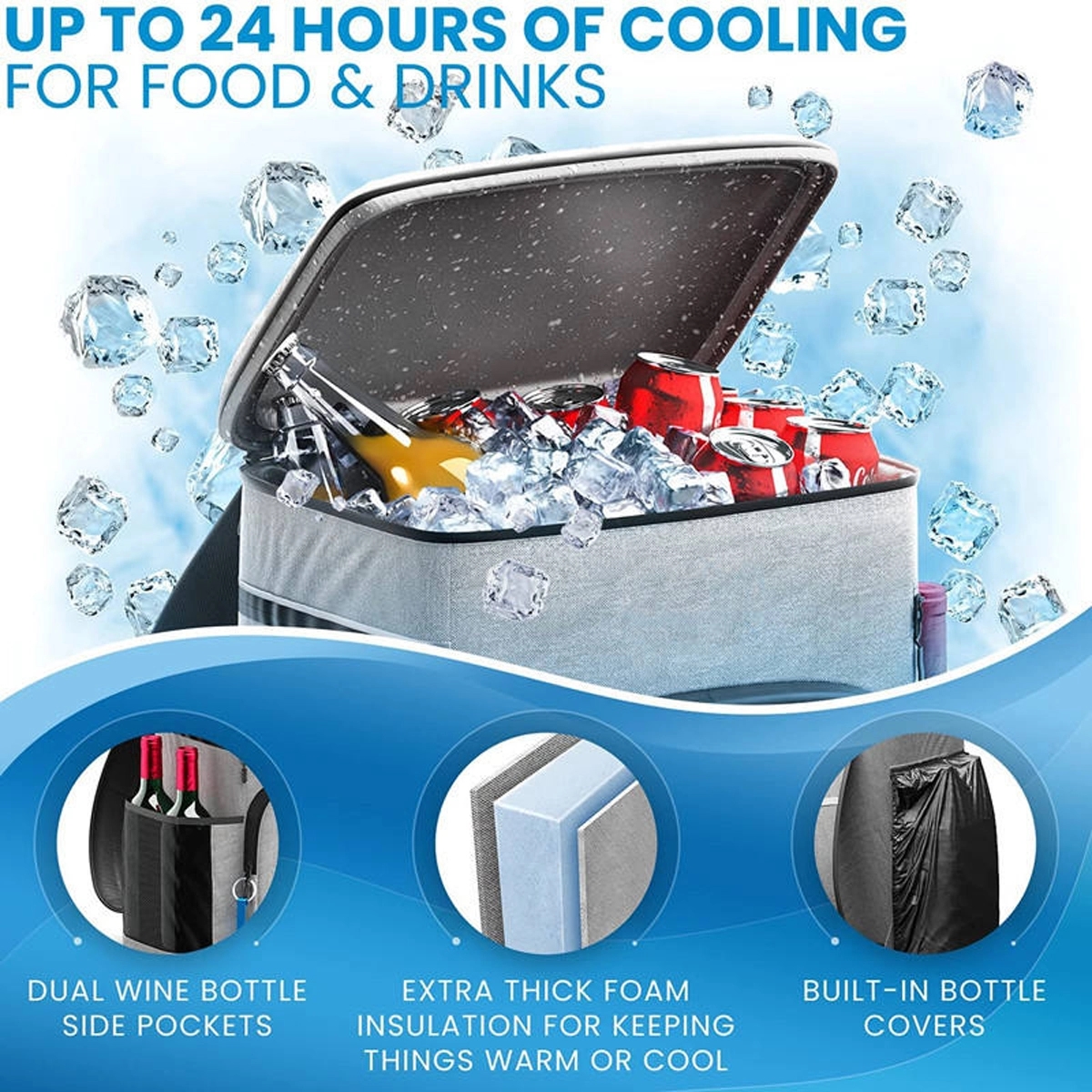 54 Cans Soft Cooler Backpack 5