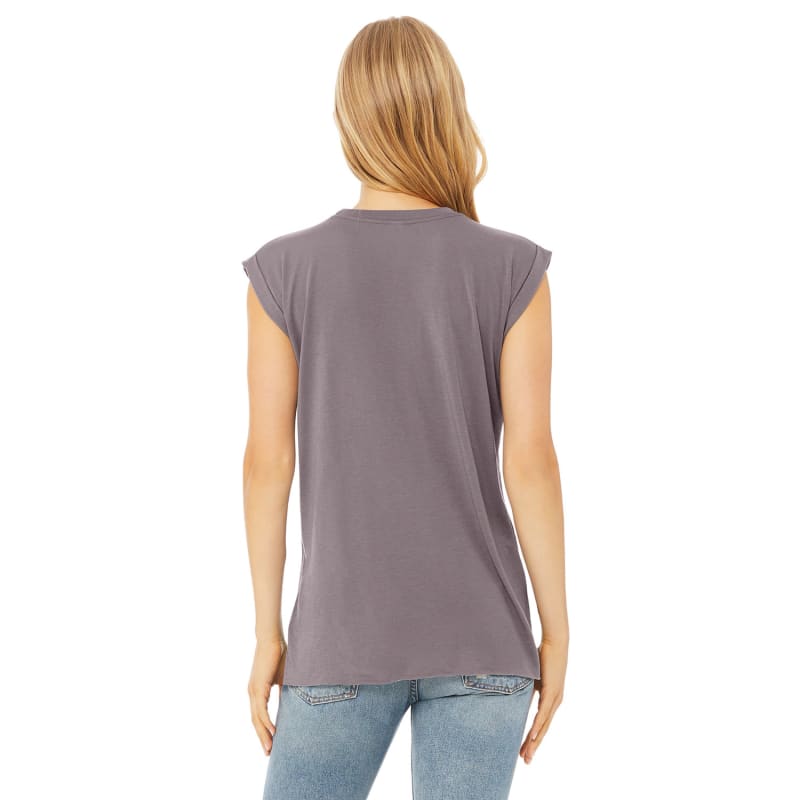 Bella + Canvas Ladies' Flowy Muscle T-Shirt With Rolled Cuff 47