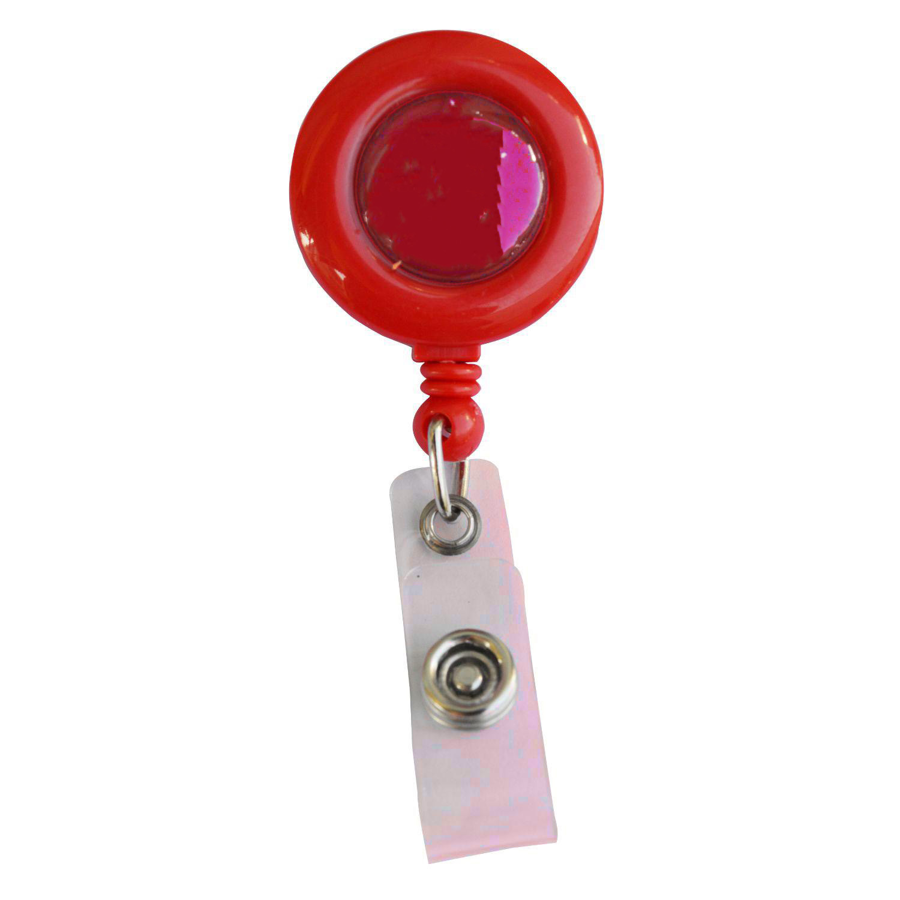 Circular Badge Reel w/ Bulldog Clip 4