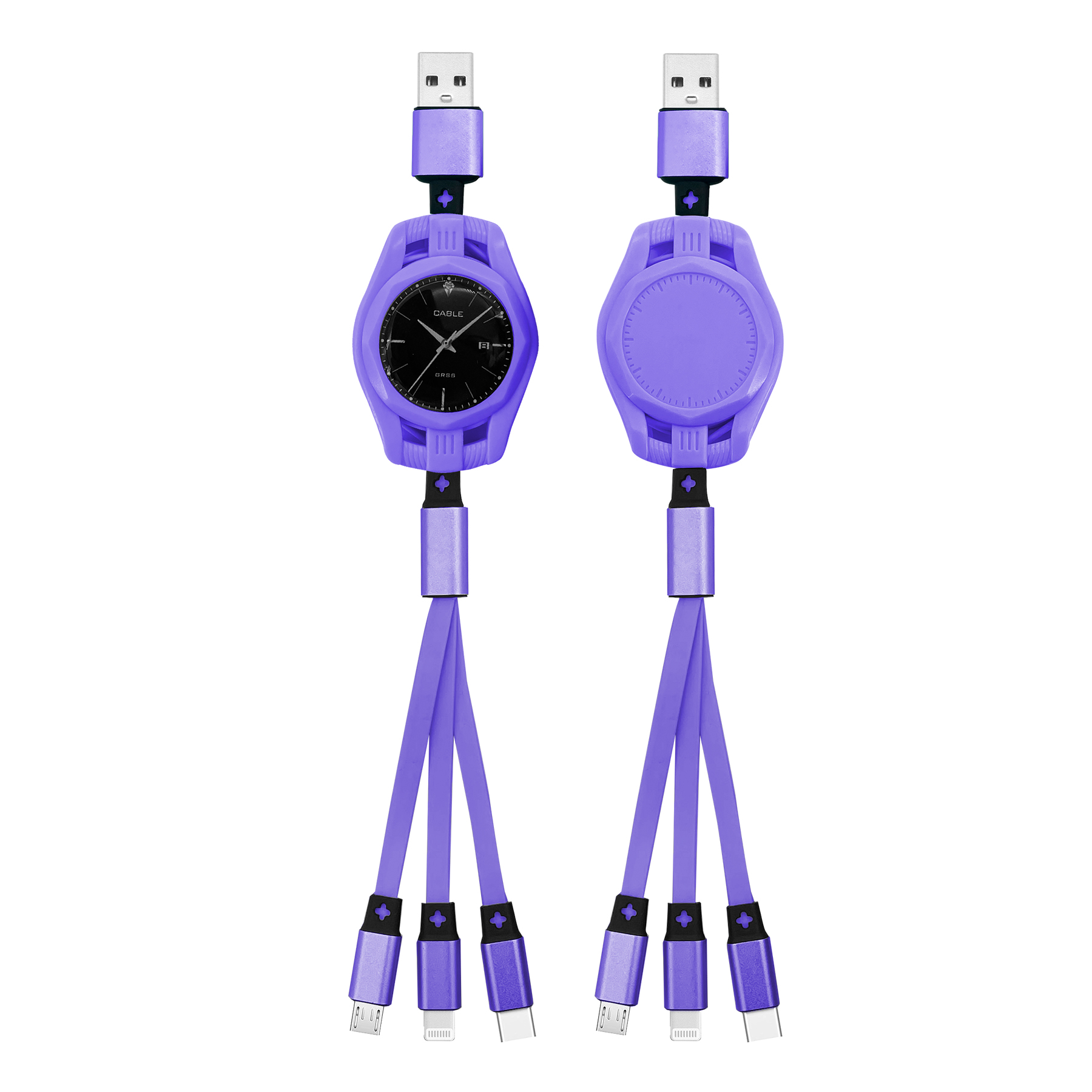 Avery 3in1 Retractable Fast Charging Cable 5