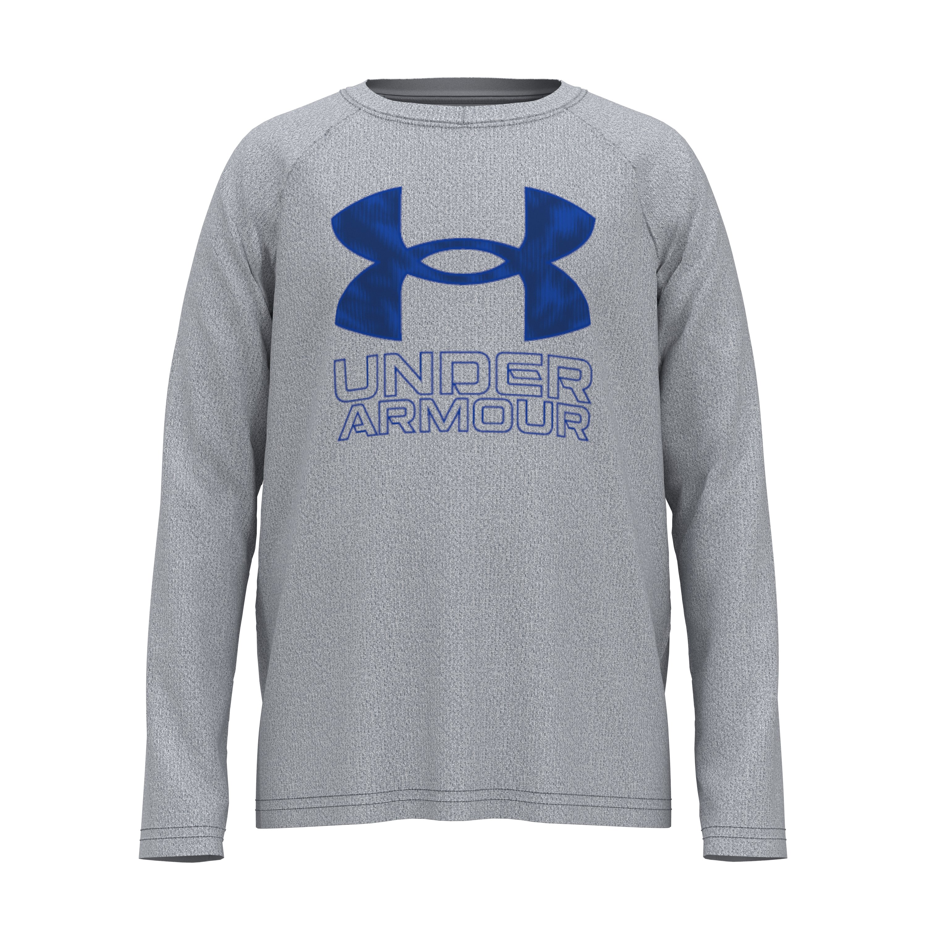 Boys' UA Tech Big Logo Print Fill Long Sleeve 3