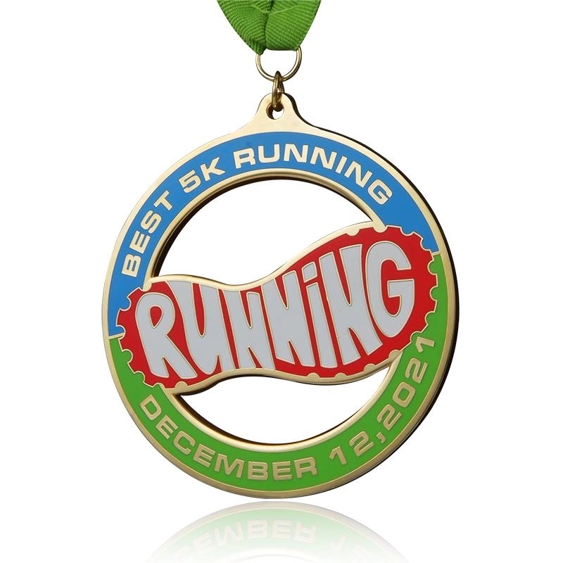 1 1/2" High Quality Die Cast Cloisonne Medal 1