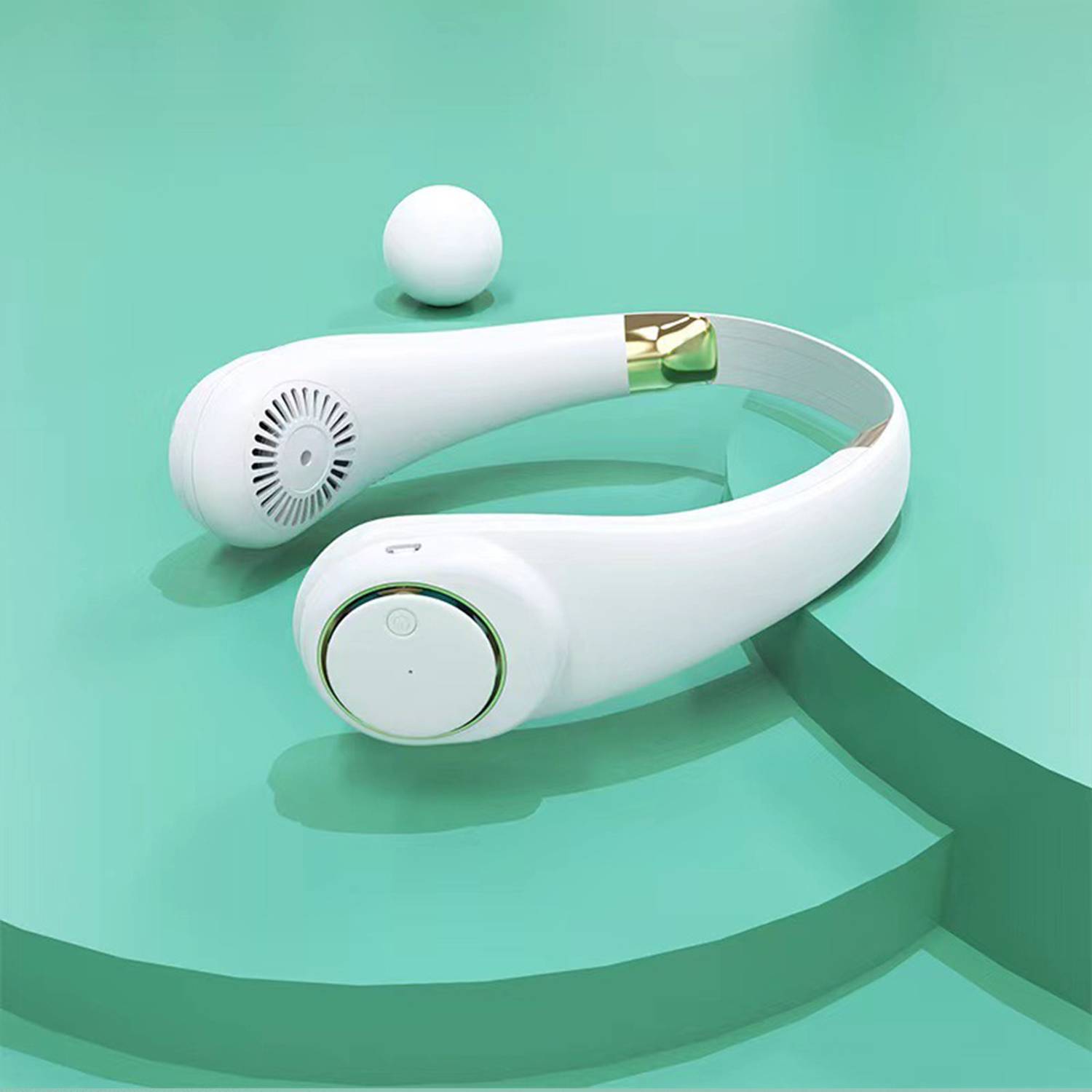 Bladeless Halterneck Outdoor Charging Small Fan 4