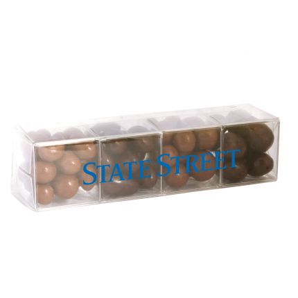 4 Cube Acetate Gift Box with Chocolate Covered Treats 2