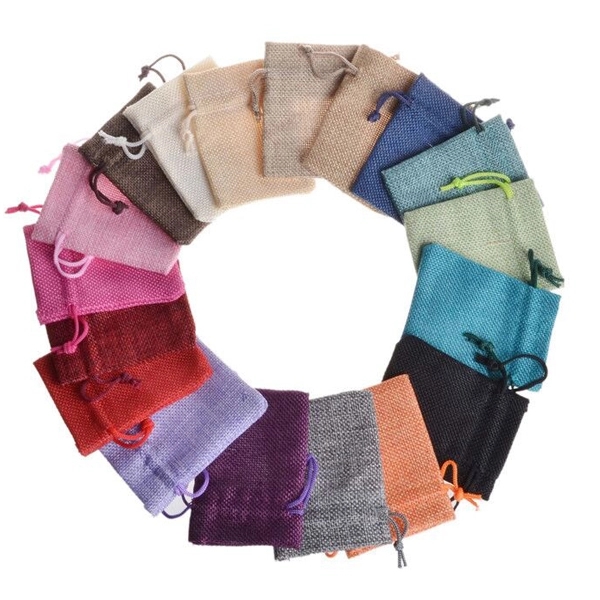 Jute Drawstring Gift Pouches 7