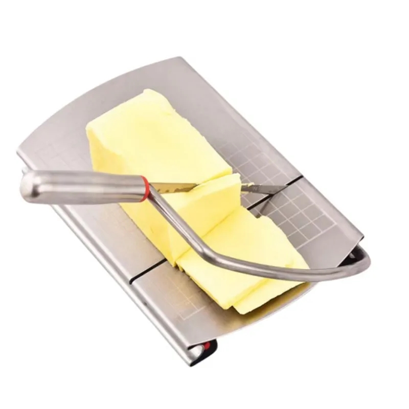 Stainless Steel Cheese Cutter Slicer Cutting Board with Wire 4