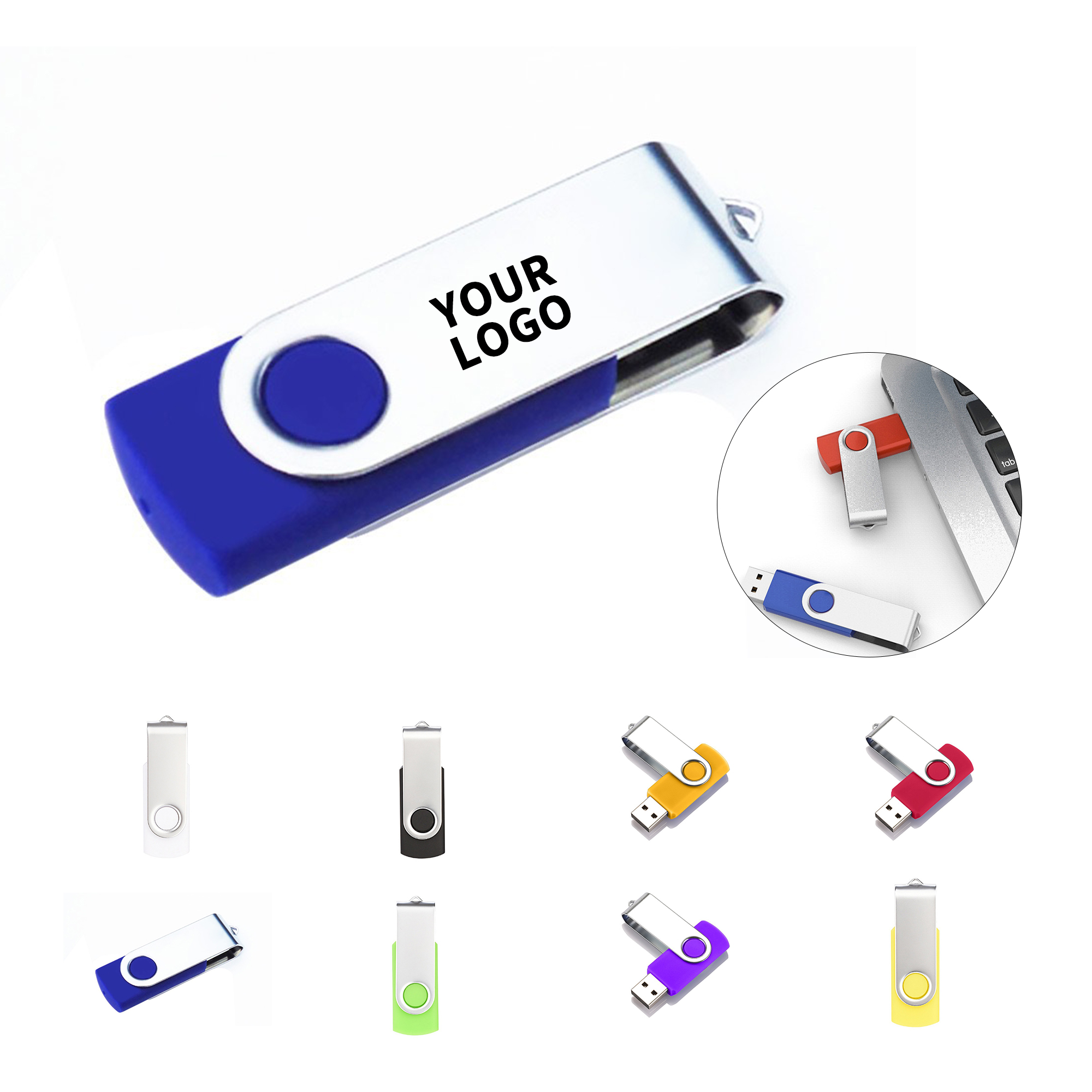 Swivel Flash Drive 8 Gigabyte 10