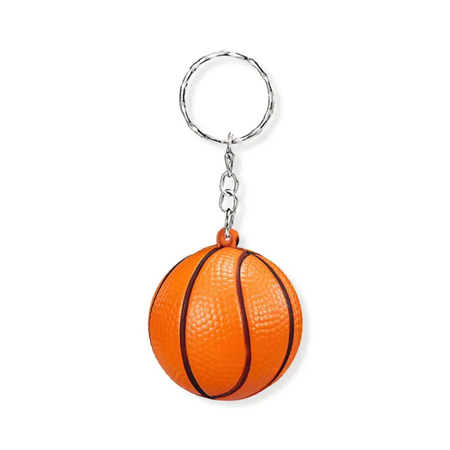 Basketball Shaped Stress Reliever Keychain 2