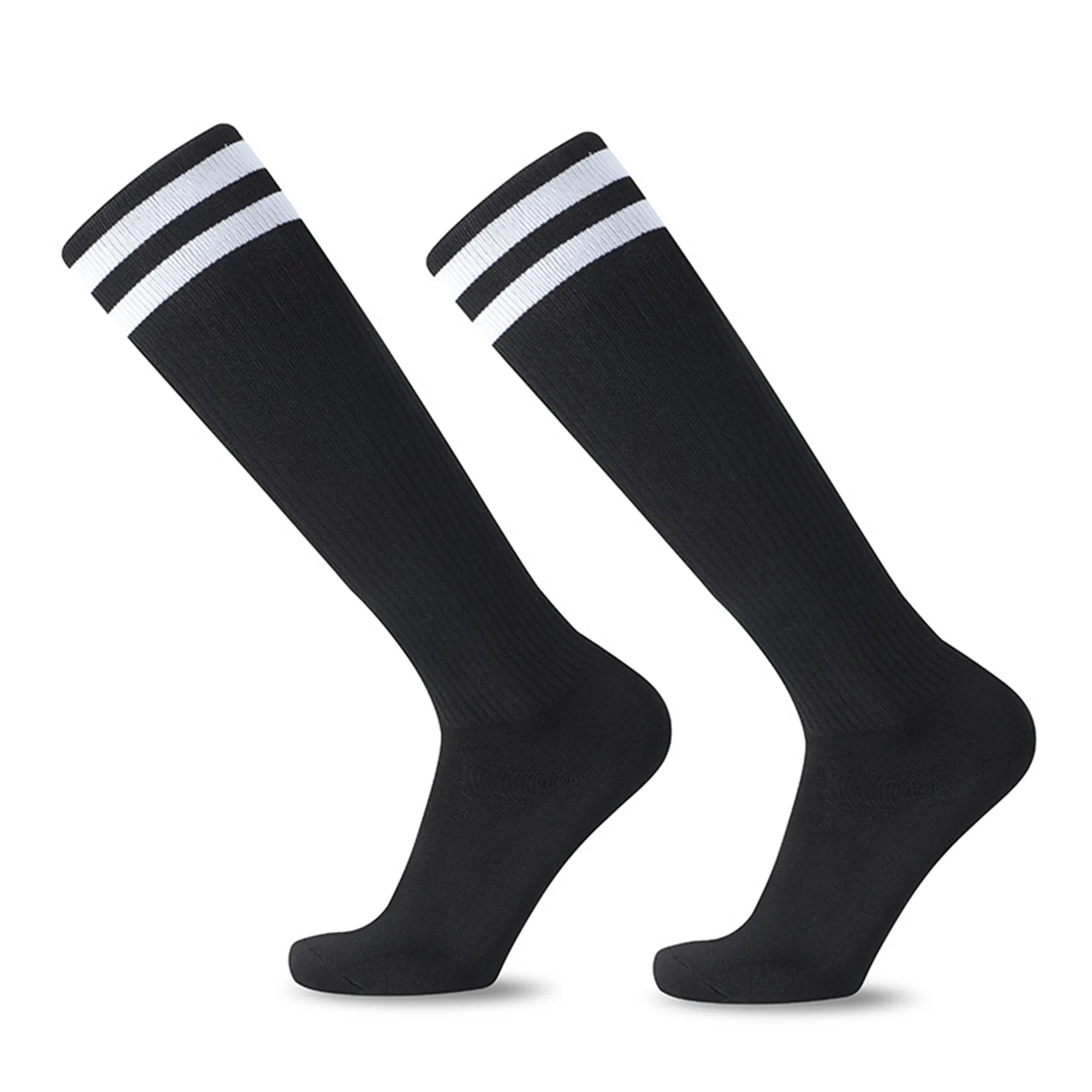 Knee High Striped Tube Athletic Socks 6