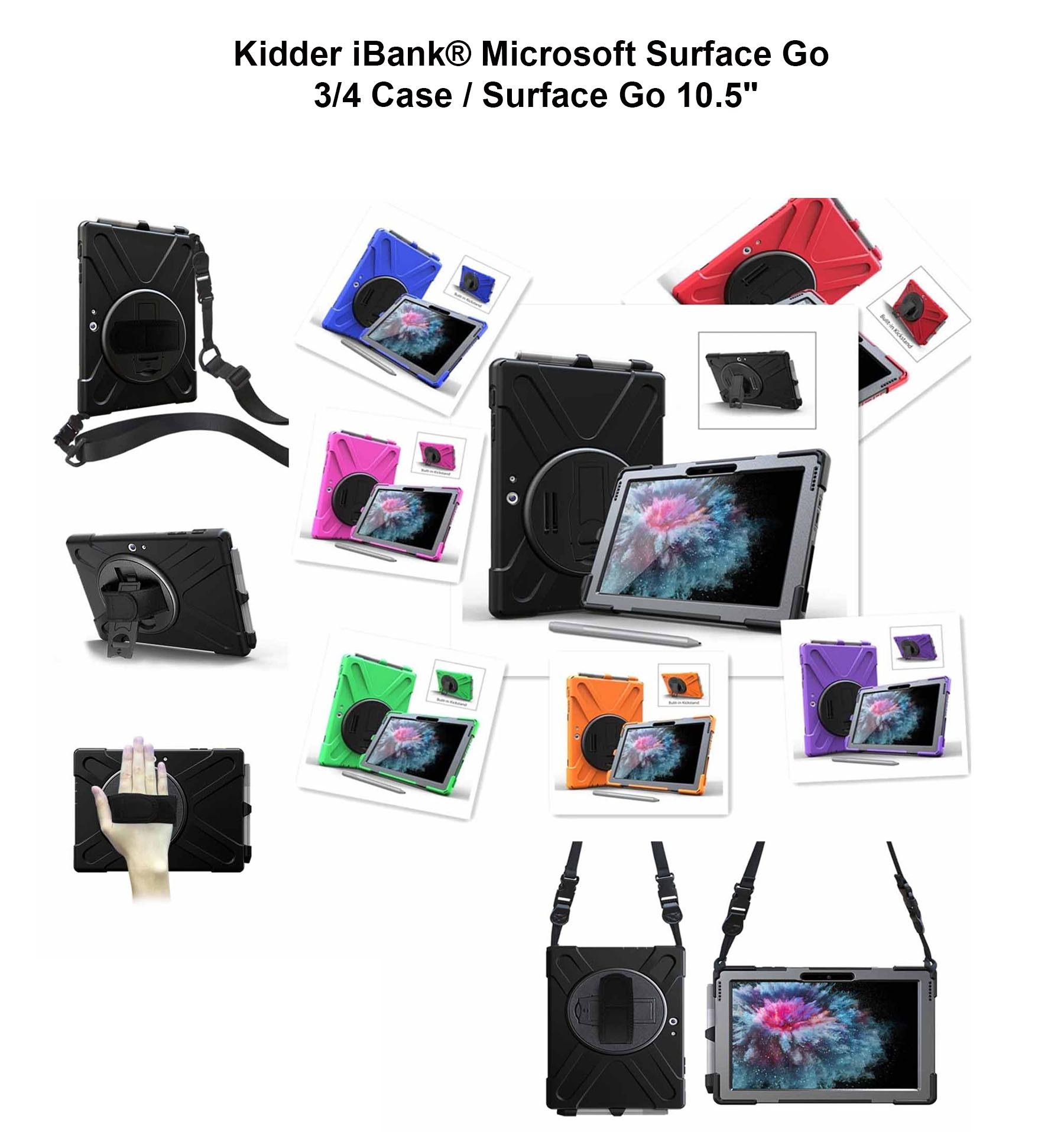 iBank ® Shockproof Case for Microsoft Surface Go 4/3/2, 2024-2018 (10.5"/10") 1
