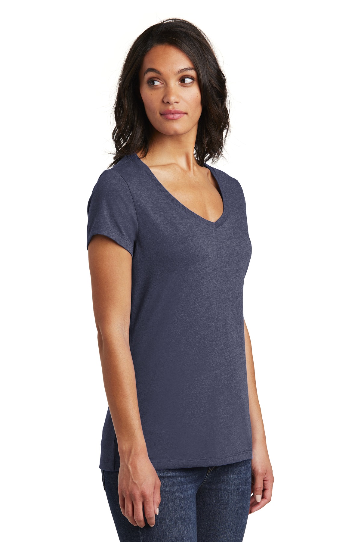 District Women's Very Important Tee V-Neck. DT6503 77