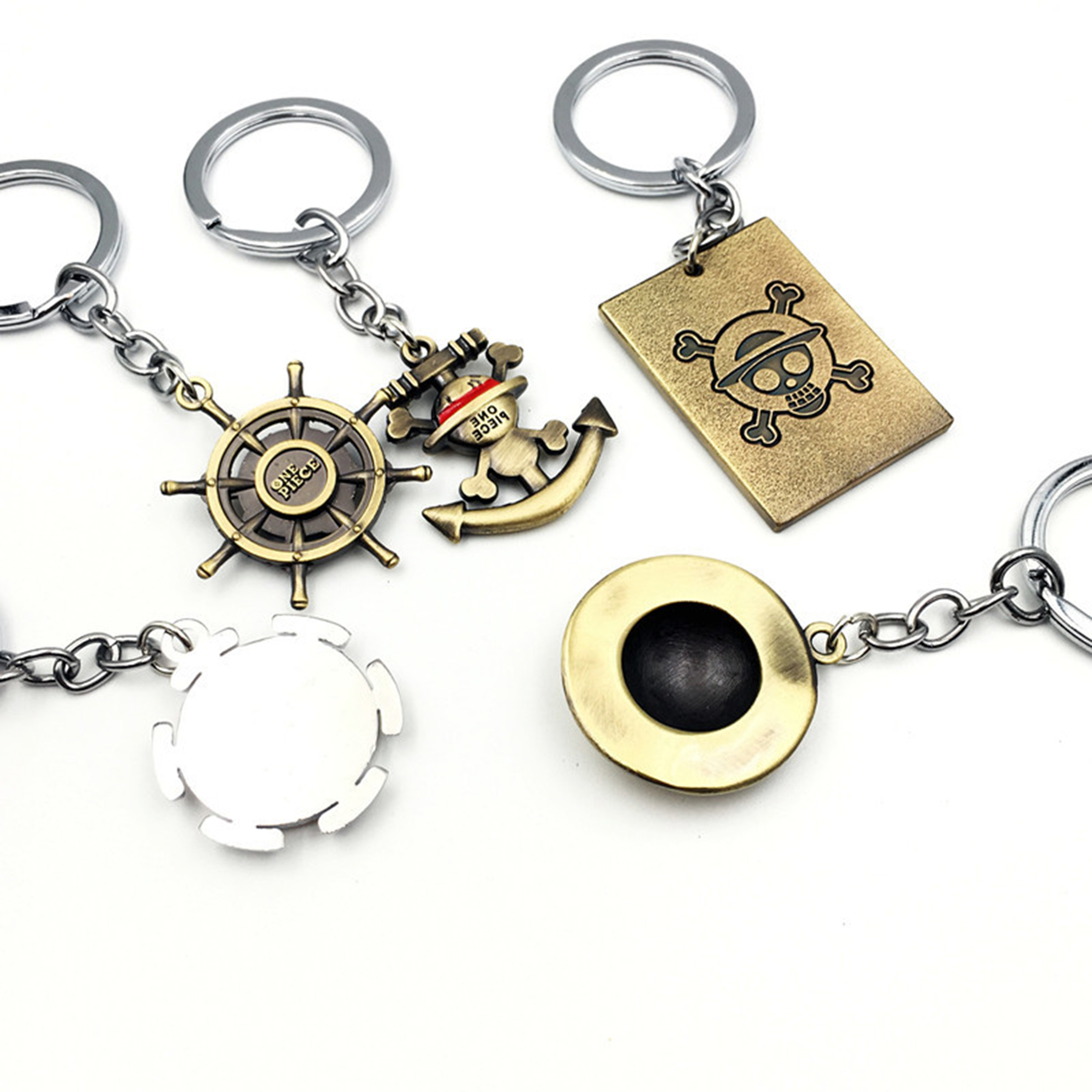 Helmsman Shape Compass with Key Chain 1