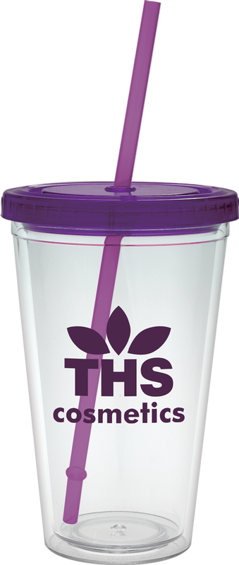 16 oz. Classic Carnival Cup - Color Lid and Straw 61