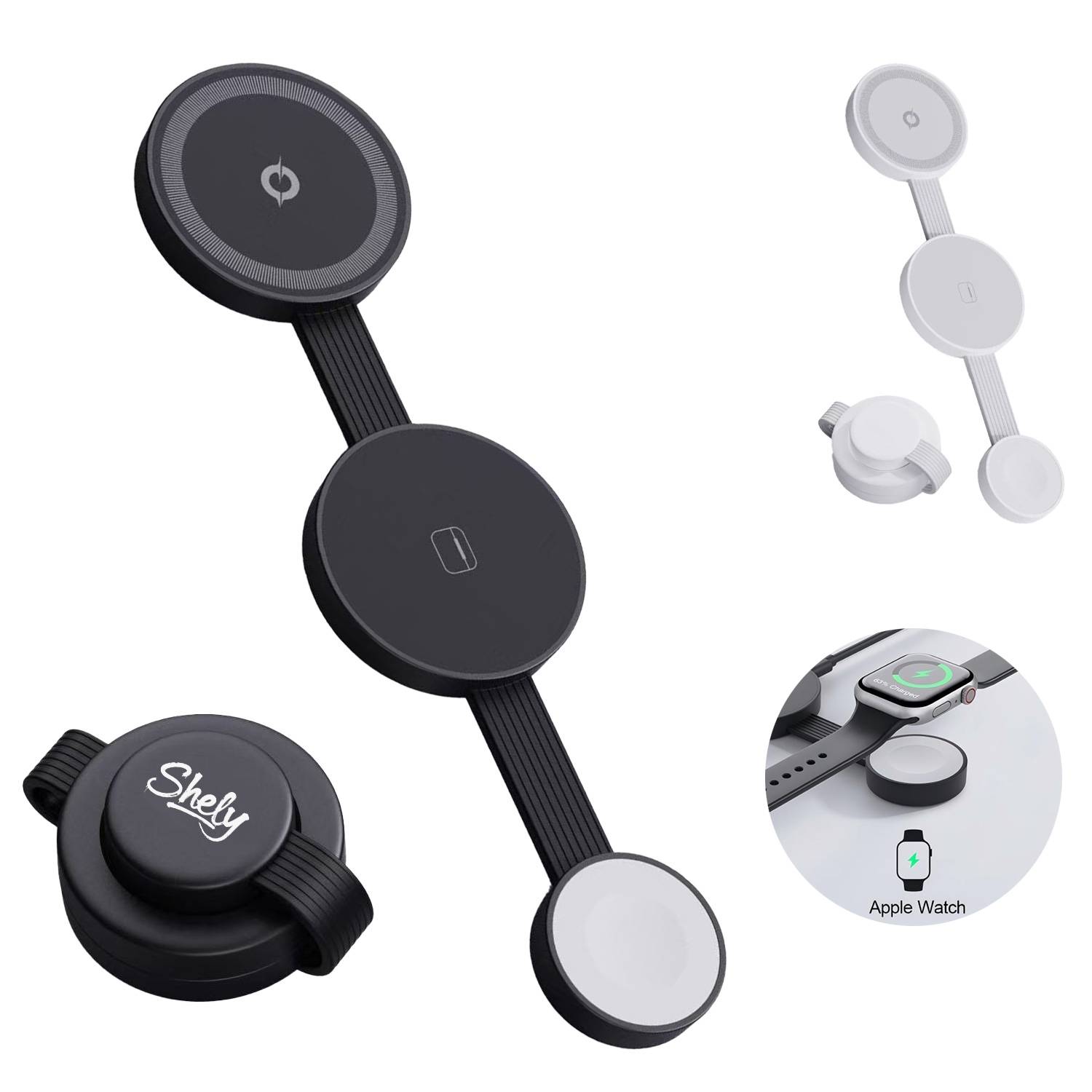 Mini Foldable 3 in 1 Magnetic Wireless Charging Station 5