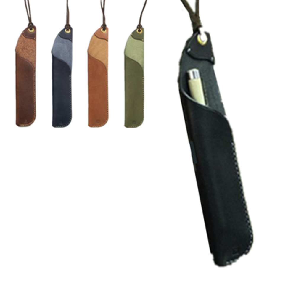 Leather Voice Record Pen Holder With Lanyard 7