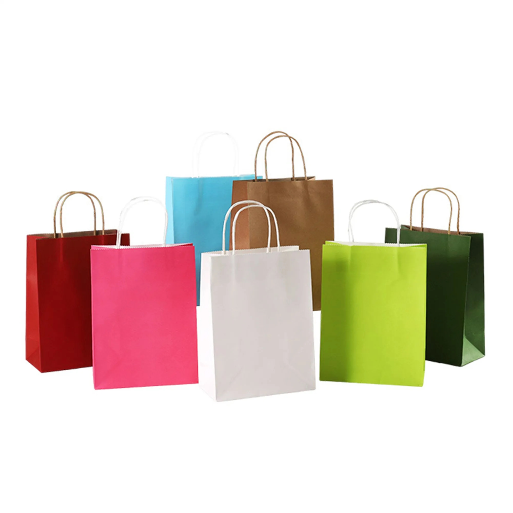Multi-color Kraft Paper Bag with Handle 7